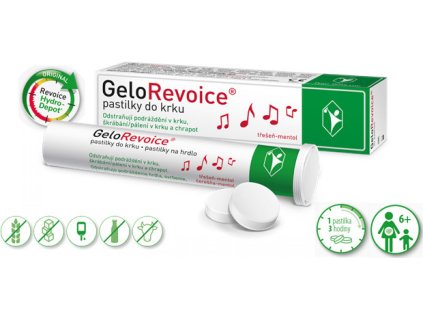 GeloRevoice pastilky do krku čerešňa-mentol 20ks