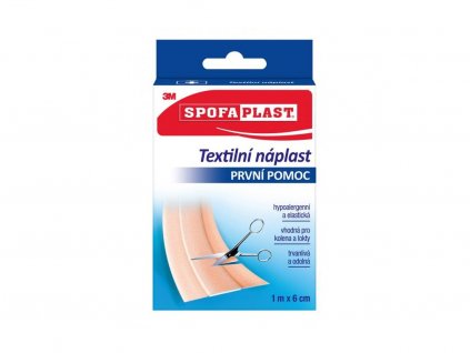 3M SPOFAPLAST č.154 Textilná náplasť pap. skladačka, 6cmx1m, pás, 1x1ks