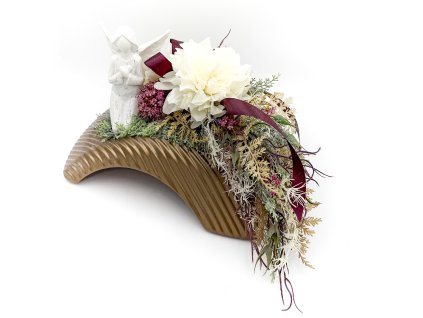 Aranžmá s andělem - zlaté