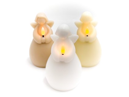 LED svíčka ve tvaru anděla