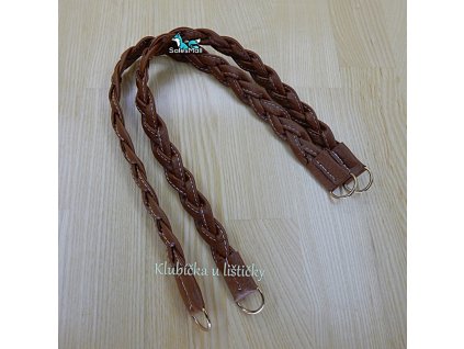 Ucha proplétaná světle hnědá 47-50cm