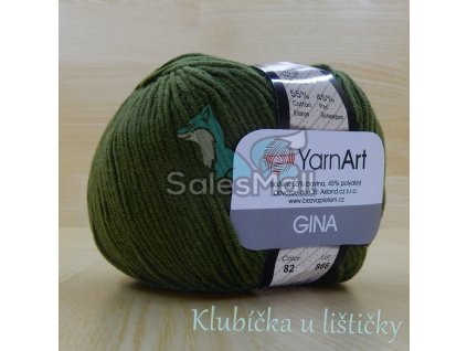 YarnArt Příze Gina 82 - khaki