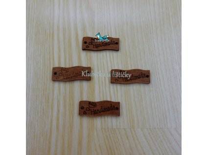 Hand made vlnka hnědá 30x13mm