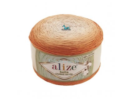 Příze Bella Ombre Batik 7403 oranžová