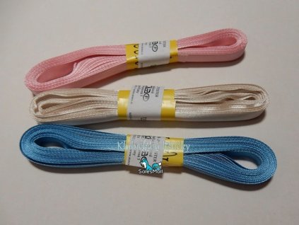 Saténová stuha jednolící 6mm - růžová