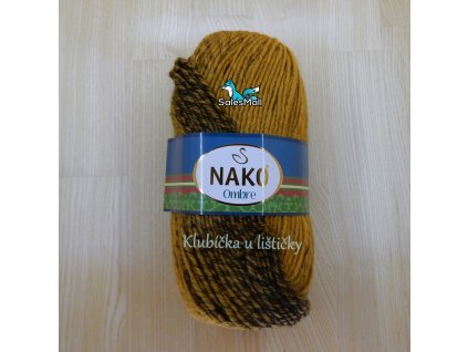 Příze Nako Ombre 20315 černohořčicová