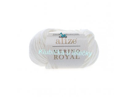 Alize Merino Royal bílá 55