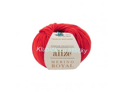 Alize Merino Royal červená 56