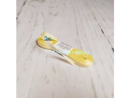 Taftová stuha 6mm 101 - tmavší smetanová