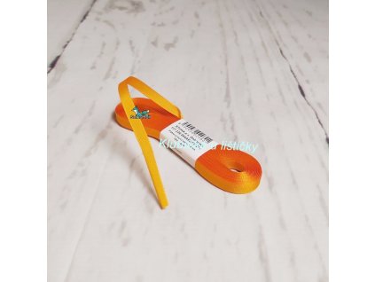 Taftová stuha 6mm 211 - světle oranžová