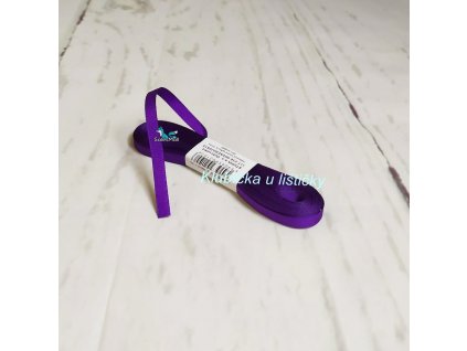 Taftová stuha 6mm 515 - tmavě  fialová