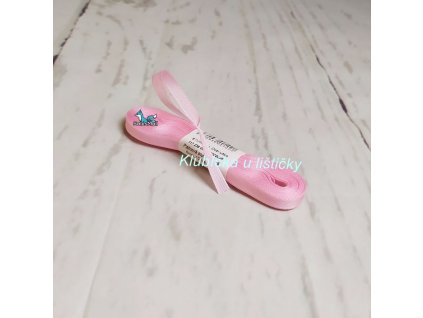 Taftová stuha 6mm 605 - bledě růžová