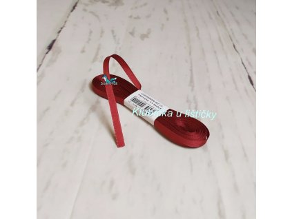 Taftová stuha 6mm 637 - bordó