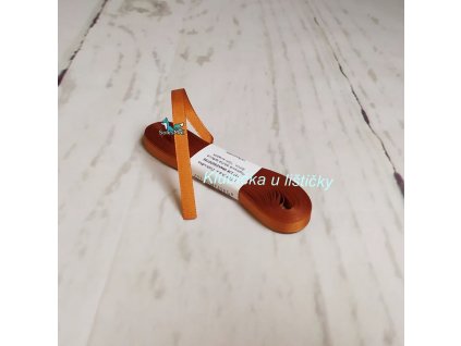 Taftová stuha 6mm 705 - rezavá