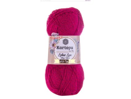 Kartopu příze Lotus Lux červeno růžová K141