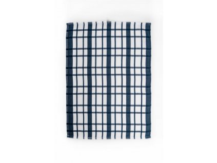 Kuchyňská utěrka 50x70cm U03 černé káro 1ks