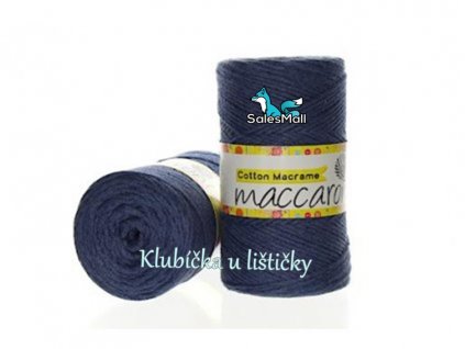 Cotton Macrame modrošedá 34