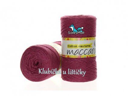 Cotton Macrame vínová 27