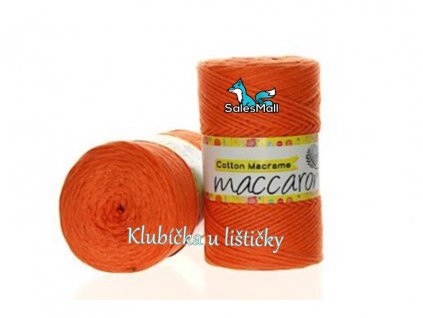 Cotton Macrame 18 - oranžová