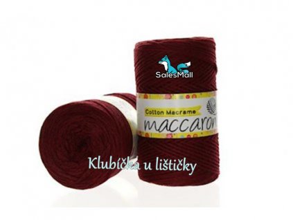 Cotton Macrame bordó 15