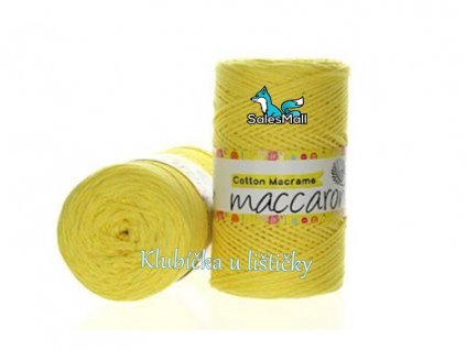 Cotton Macrame žlutá 7