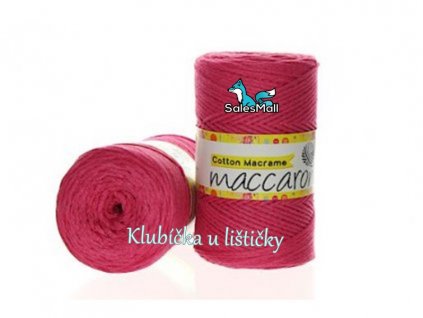 Cotton Macrame sytě růžová 6