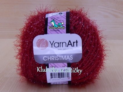YarnArt příze Christmas 46 - červená tmavá