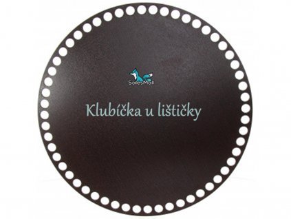 Dno na košík wenge, kruh 25cm