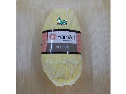 YarnArt Velour 844 - světle žlutá
