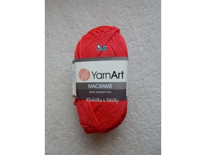 YarnArt příze Macrame 163-červená