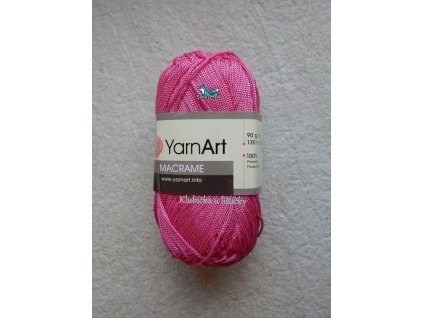 YarnArt příze Macrame 140-tmavě růžová
