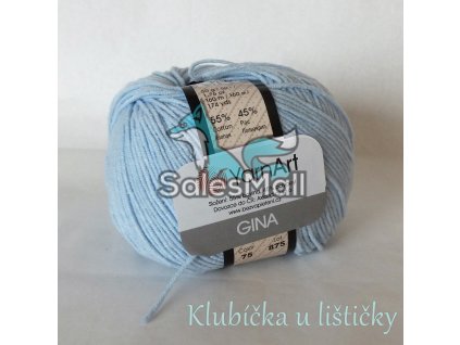 YarnArt Příze Gina / Jeans 75 -světle modrá