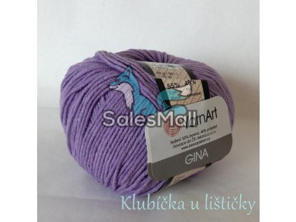 YarnArt Příze Gina / Jeans 72 -fialová