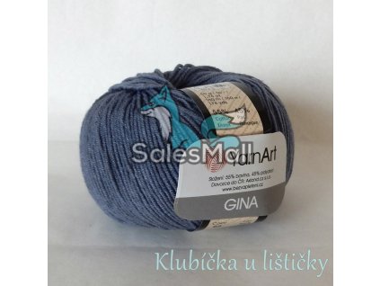 YarnArt Příze Gina / Jeans 68 - modrošedá