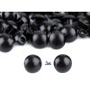 Knoflík / oči k našití 7mm černé