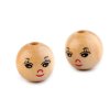 Dřevěný korálek s obličejem 22 mm