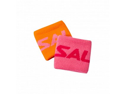 SALMING Wristband Short 2-pack Orange/Pink