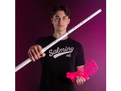 SALMING Q-Series Carbon Pro Shaft 29 JR White (Délka hole 92 (103) cm)