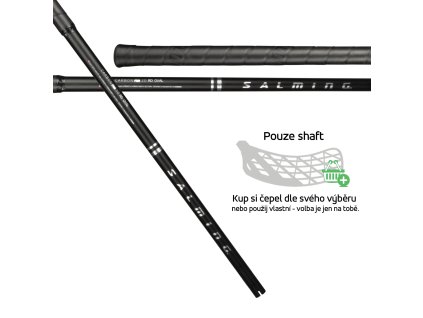 SALMING Q-series Carbon Pro 2.0 RD Oval Shaft 29 Black/Silver (Délka hole 96 (107) cm)