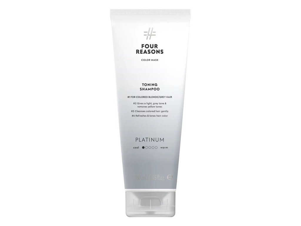 Four Reasons Color Mask Shampoo Platinum sävyttävä shampoo vaaleille hiuksille