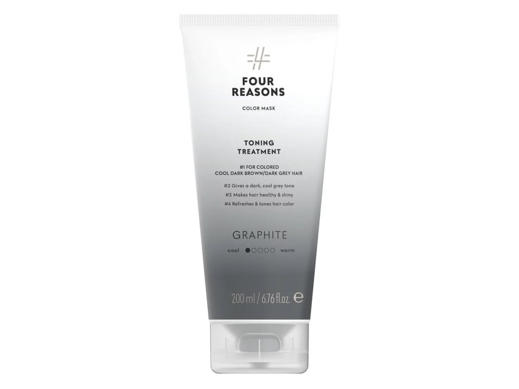 Four Reasons Color Mask Graphite sävyttävä tehohoito tummanruskeille ja harmaille hiuksille