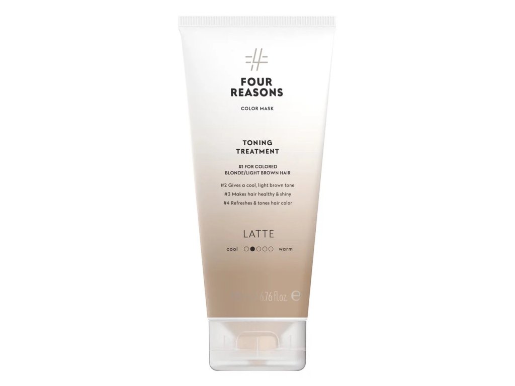 Four Reasons Color Mask Latte sävyttävä tehohoito vaaleille tai vaaleanruskeille hiuksille