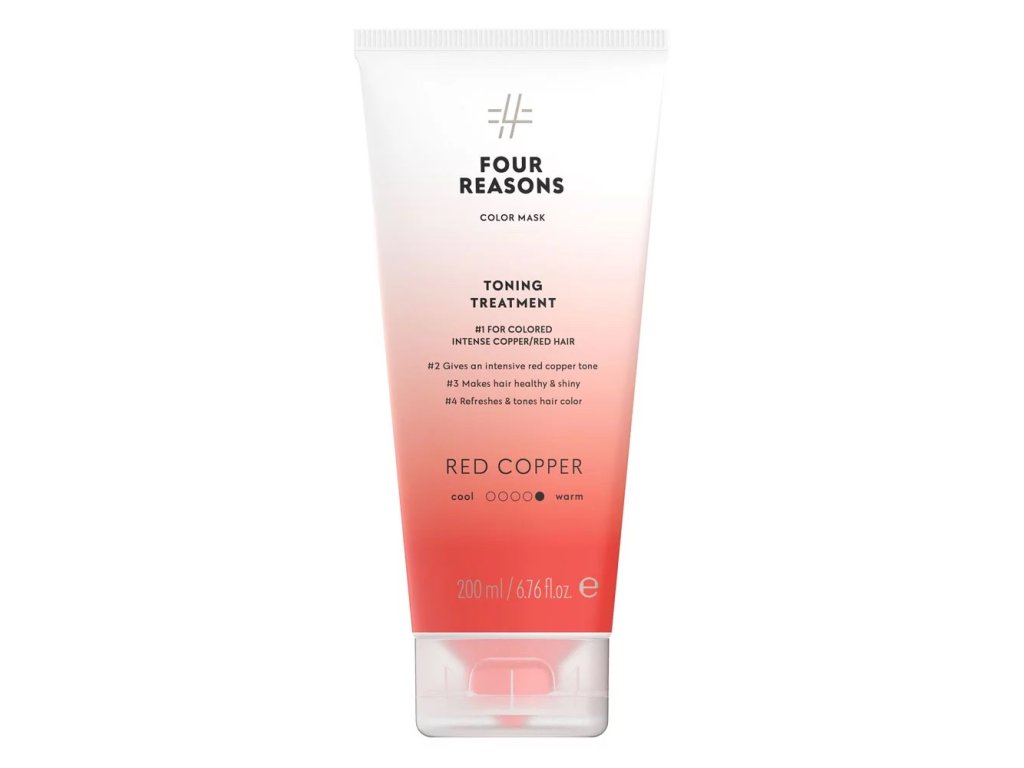 Four Reasons Color Mask Red Copper sävyttävä tehohoito kuparin värisille hiuksille