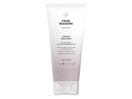 Four Reasons Color Mask Silver sävyttävä tehohoito vaaleille hiuksille
