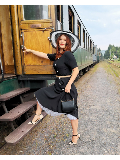 Sukienka retro Olivia – czarna