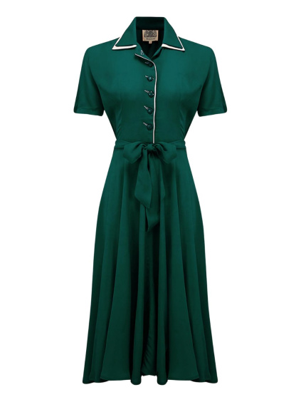 Retro šaty Mae - zelená