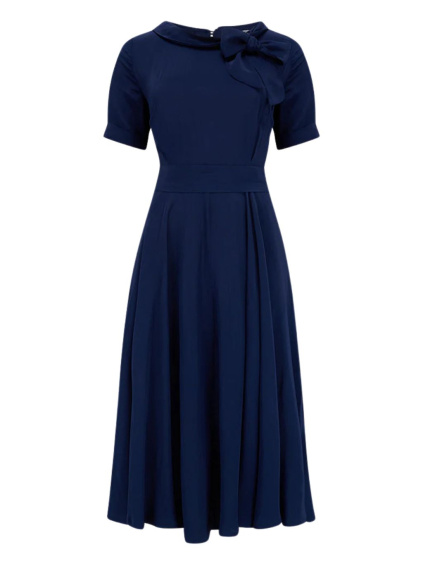 Retro šaty Cindy námořnicky modré