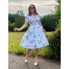 Sukienka koszulowa Daphne Retro – granatowa
