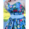 Sukienka retro na ramiączkach Jade tropical