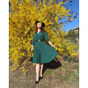 Retro košilové šaty Lucille - emerald